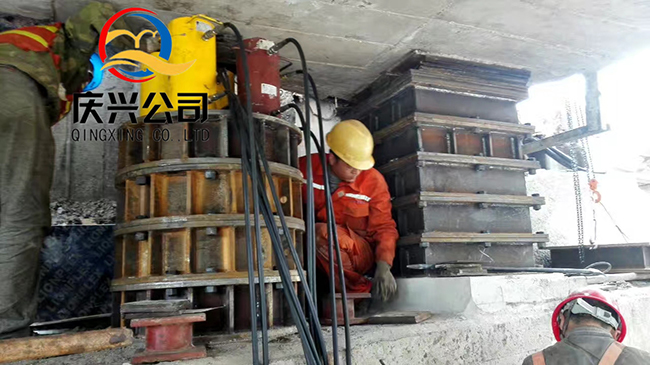 我公司承攬富鋒特大橋更換鋼箱梁項目